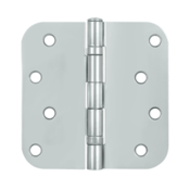 DELTANA 4 Inch x 4 Inch Ball Bearing Steel Hinge (Chrome Finish)