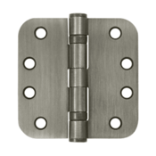 DELTANA 4 Inch x 4 Inch Heavy Duty Steel Hinge (Antique Nickel Finish)