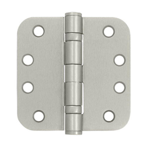 DELTANA 4 Inch x 4 Inch Heavy Duty Steel Hinge (Brushed Nickel Finish)