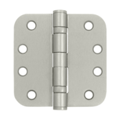 DELTANA 4 Inch x 4 Inch Heavy Duty Steel Hinge (Brushed Nickel Finish)