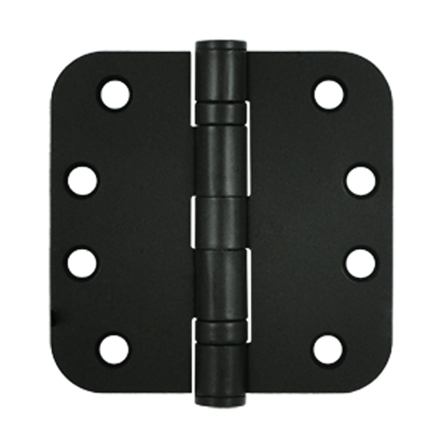 DELTANA 4 Inch x 4 Inch Heavy Duty Steel Hinge (Paint Black Finish)