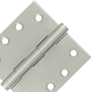 DELTANA 4 Inch x 4 Inch Stainless Steel Hinge (Brushed Finish)