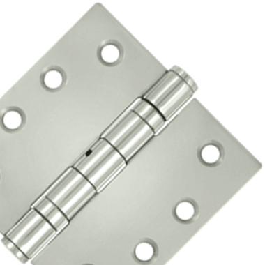 DELTANA 4 Inch x 4 Inch Stainless Steel Hinge (Polished Chrome Finish)