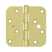 DELTANA 4 Inch x 4 Inch Steel Hinge (Brushed Brass Finish)