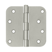 DELTANA 4 Inch x 4 Inch Steel Hinge (Brushed Nickel Finish)