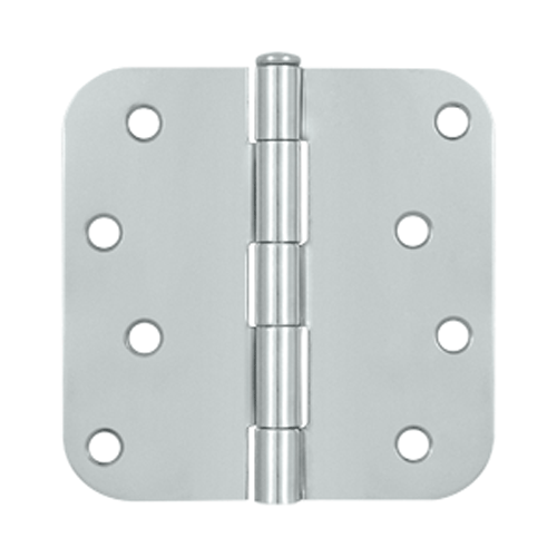 DELTANA 4 Inch x 4 Inch Steel Hinge (Chrome Finish)