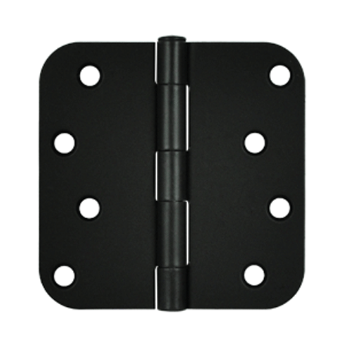 DELTANA 4 Inch x 4 Inch Steel Hinge (Paint Black Finish)