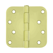 DELTANA 4 Inch x 4 Inch Steel Hinge (Polished Brass Finish)