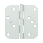 DELTANA 4 Inch x 4 Inch Steel Hinge (White Finish)