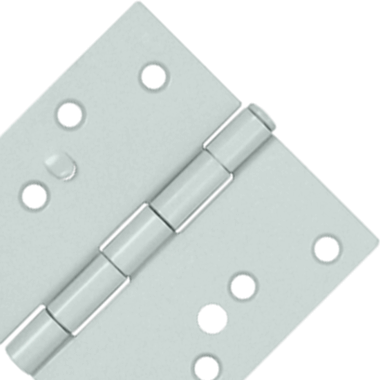 DELTANA 4 Inch x 4 Inch Steel Hinge (White Finish)