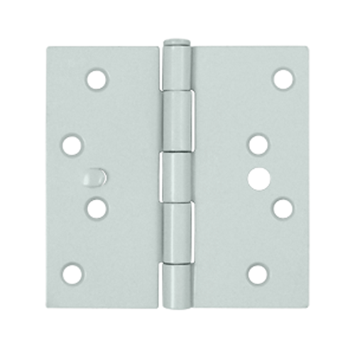 DELTANA 4 Inch x 4 Inch Steel Hinge (White Finish)