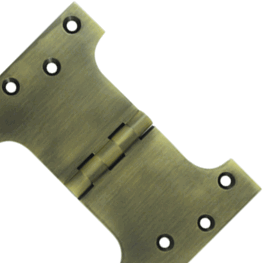 4 Inch x 6 Inch Solid Brass Parliament Hinge (Antique Brass Finish)