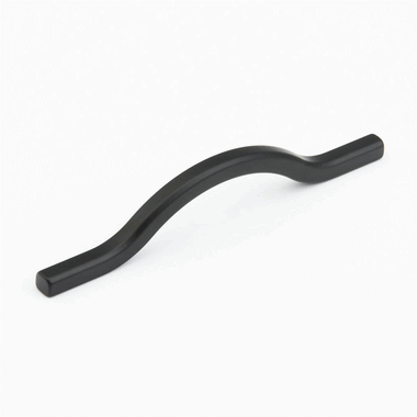 5 1/2 Inch (3 3/4 Inch c-c) Sorrento Cabinet Pull (Matte Black Finish) SCHAUB