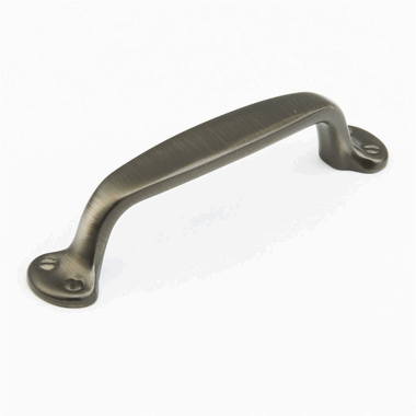5 1/8 Inch (4 Inch c-c) Country Style Pull (Antique Nickel Finish)