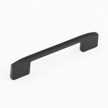 5 3/8 Inch (3 3/4 Inch c-c) Sorrento Cabinet Pull (Matte Black Finish) SCHAUB