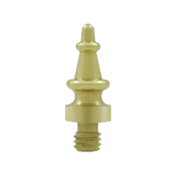 5/8 Inch Solid Brass Steeple Tip Cabinet Finial Polished Brass Finish DELTANA