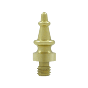 5/8 Inch Solid Brass Steeple Tip Cabinet Finial Polished Brass Finish