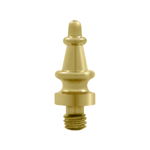 5/8 Inch Solid Brass Steeple Tip Cabinet Finial (PVD Finish)