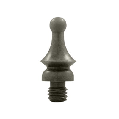 5/8 Inch Solid Brass Windsor Tip Cabinet Finial Antique Nickel Finish