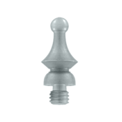 5/8 Inch Solid Brass Windsor Tip Cabinet Finial Brushed Chrome Finish