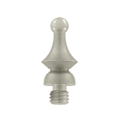 5/8 Inch Solid Brass Windsor Tip Cabinet Finial Brushed Nickel Finish