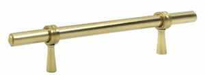 6 1/2 Inch Deltana Solid Brass Adjustable Pull (Polished Brass Finish)