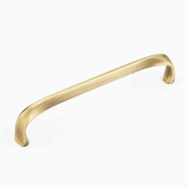 SCHAUB 6 1/4 Inch (6 Inch c-c) Italian Contemporary Pull (Light Bronze Finish)