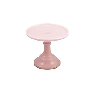 6 Inch Cake Plate (Crown Tuscan Pink Glass)