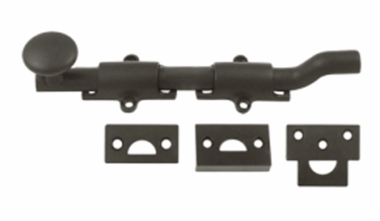 6 Inch Deltana Offset Heavy Duty Surface Bolt Oil Rubbed Bronze Finish