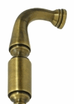 6 Inch Deltana Solid Brass Door Pull (Antique Brass Finish)
