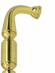6 Inch Deltana Solid Brass Door Pull (Polished Brass Finish)