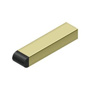 DELTANA Solid Brass Baseboard Door Bumper Available in Several Finishes