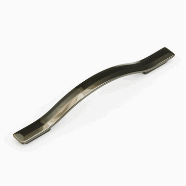 SCHAUB 7 1/2 Inch (5 Inch c-c) Skyevale Cabinet Pull (Black Chrome Finish)