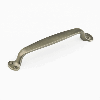 7 1/2 Inch (6 Inch c-c) Country Style Pull (Antique Nickel Finish)
