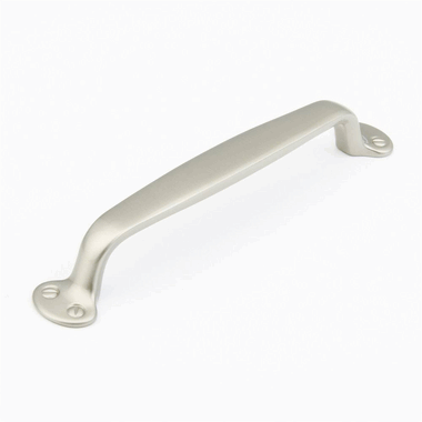 7 1/2 Inch (6 Inch c-c) Country Style Pull (Brushed Nickel Finish)