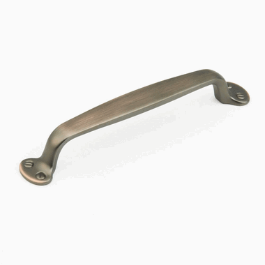 SCHAUB 7 1/2 Inch (6 Inch c-c) Country Style Pull (Michelangelo Bronze Finish)