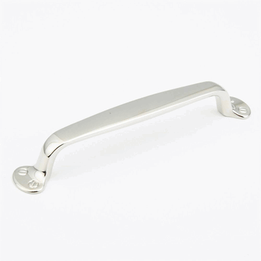 7 1/2 Inch (6 Inch c-c) Country Style Pull (Polished Nickel Finish)