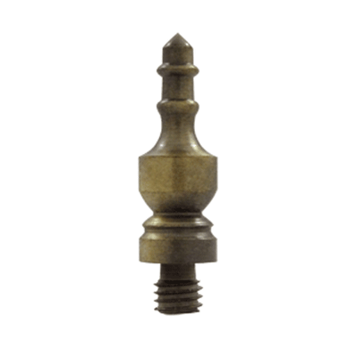 7/8 Inch Solid Brass Urn Tip Cabinet Finial (Antique Brass Finish)