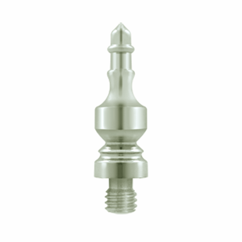 DELTANA 7/8 Inch Solid Brass Urn Tip Cabinet Finial (Polished Nickel Finish)