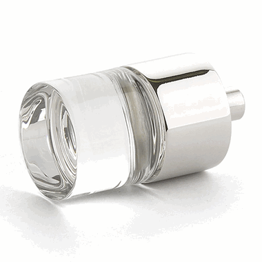 SCHAUB 7/8 Inch Symphony City Light Cylinder Knob (Polished Nickel Finish)