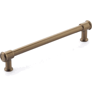 SCHAUB 7 Inch (6 Inch c-c) Steamworks Cabinet Pull (Brushed Bronze Finish)