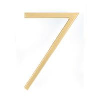 7 Inch Tall Modern House Number 7 (Several Finishes) EMTEK