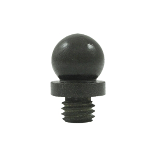 9/16 Inch Solid Brass Ball Tip Hinge Finial (Bronze Dark Finish) DELTANA