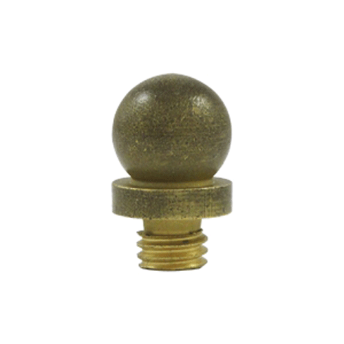 9/16 Inch Solid Brass Ball Tip Hinge Finial (Bronze Medium Finish)