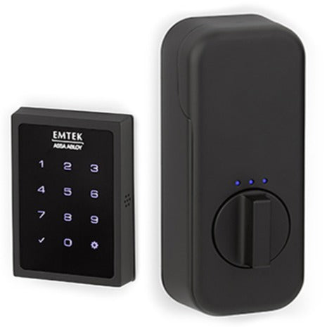 EMTEK Emtek EMPowered™ Motorized Touchscreen Keypad Deadbolt (Flat Black Finish)