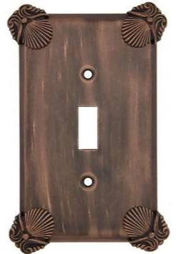 Oceanus Shell Wall Plate (Antique Copper Finish)