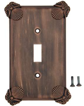 Oceanus Shell Wall Plate (Antique Copper Finish)