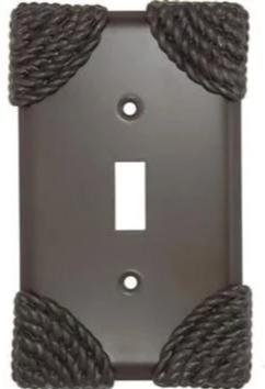 Roguery Ropes Wall Plate (Oil Rubbed Bronze Finish)