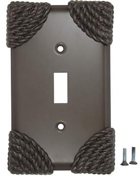 Roguery Ropes Wall Plate (Oil Rubbed Bronze Finish)
