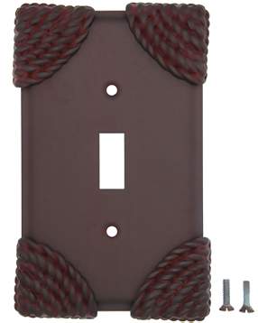 Roguery Ropes Wall Plate (Weathered Rust Finish)